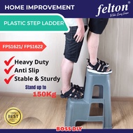 FELTON Plastic Step Ladder 2 Steps Chair Ladder Tangga Plastik FPS1622/ FPS1621