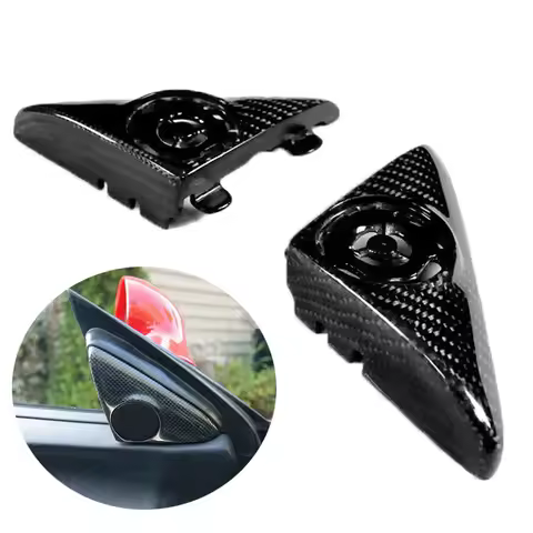 Real Carbon Fiber A Pillar Speaker Tweeter Cover Replace for Ferrari 360 Spider Modena 2000-2008