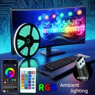 USB RGB 5050 LED Strip, TV Backlight, Bedroom Mood Light, App & Remote Control