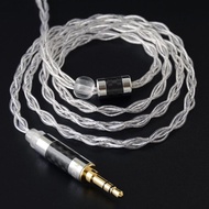 NICEHCK LitzPS-Pro Upgrade Cable 8 Core 4N Litz Pure Silver Cable 3.5mm/2.5mm/4.4mm MMCX/NX7/QDC/0.78 2Pin Wine