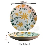 Ceramic plate - High quality ceramic plate - Patterned printed ceramic plate