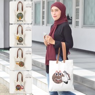 Totebag by Bandung Souvenir Canvas Bag Bandung Emoji