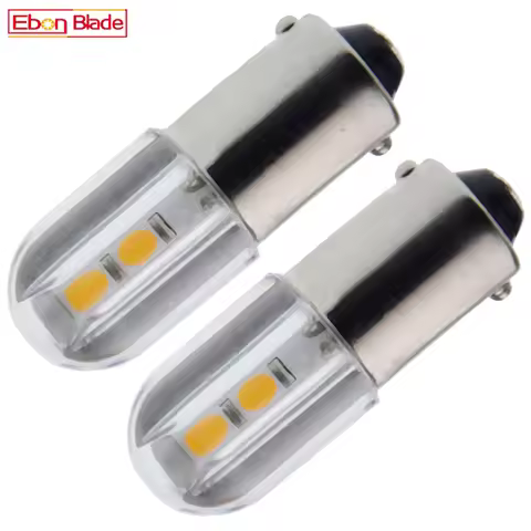 2Pcs BA9S T11 T4W Led Bulb Indicator Light 6V 12V 24V 48V 60V 110V 220V Interior Instrument Lamp War