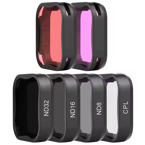 SOONSUN CPL ND8 ND16 ND32 Polarizer Filter for GoPro Hero 7 6 5 Black Go Pro Red Color Lens ND Filte
