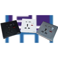 COSGO CSG-131ANU&C 1GANG 13A SWITCH SOCKET WITH NEON CW USB+TYPE C