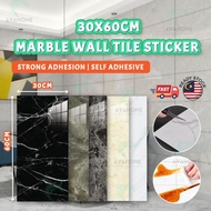 Avahome 30X60CM Self Adhesive Wall Sticker Waterproof Kitchen and Bathroom Wallpaper Dapur Kertas Di
