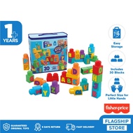 Fisher Price Mega Bloks First Builders BIG Building Bag (30 pcs) - Educational Building Blocks for T