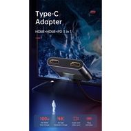 NEW ARRIVAL ‘MCDODO’ (ORIGINAL) 3IN1 TYPE-C HUB (HDMI x2 + PD) 100W HU-7390