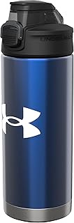 Under Armour 16oz Protégé Water Bottle, Stainless Steel, Vacuum Insulated, Leak Resistant Lid, Self Draining Cap, All Sports, Gym, Camping, Fits Bike Holder