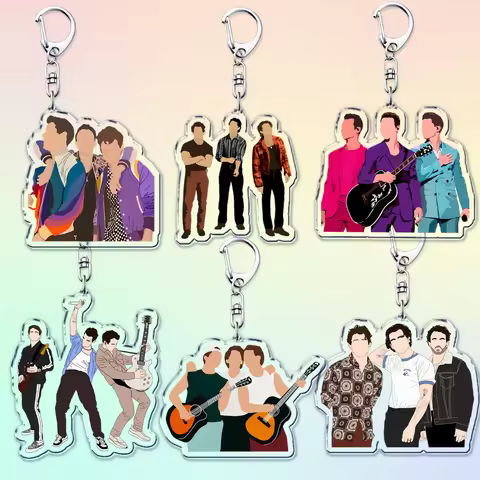 Popular Singer Band Keychains for Women Accessories Happiness Begins Waffle House Keyring Friends Fa