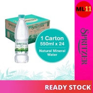 SPRITZER Natural Mineral Water / Air Mineral Semulajadi (550ml x 24 Bottles)