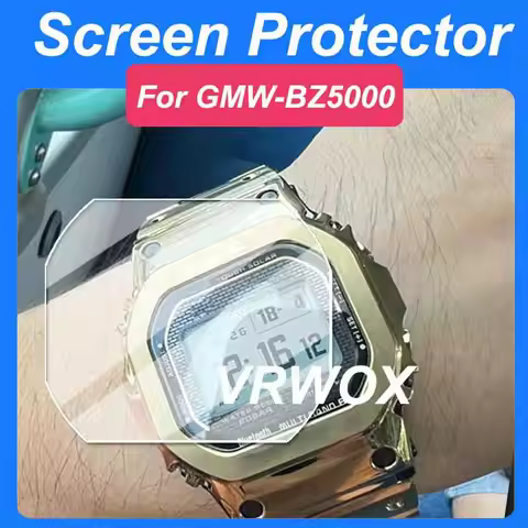 3Pcs Full Size 9H Hardness Glass Screen Protector for GMW-BZ5000 Watch Tempered HD Clear with 99% Re