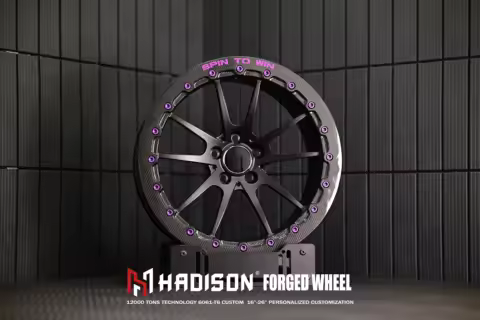 HDBL31 Wrapped Carbon Fiber Bezel Wheels 16 17 18 19 Inch 5x120 5x120.65 Sport Rims For Chevrolet Co