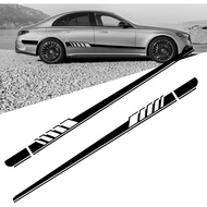 MLY 2 PCS Racing Stripes Sticker, Car Mods Stripe Stickers 4.5" x 88.5" PVC, Door Side Decoration Ca