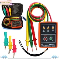 ICAOE103 Phase Rotation Tester, 60V-600V AC Buzzer Phase Sequence Meter, Professional Portable 20Hz-