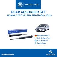 SACHS Shock Absorber Rear Set HONDA CIVIC VIII SNA (FD) - 2006 - 2011 | 318 499*2