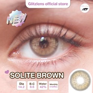 Glitzlens SOLITE BROWN [DIA14.2] สีน้ำตาลอ่อนชัดแบบลูกครึ่ง