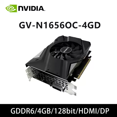 GTX 1650 4GB GPU GIGABYTE GV-N1656OC-4GD Graphics Card Support 4GB GDDR6 128bit PCI-E 3.0 8 Pin HDMI