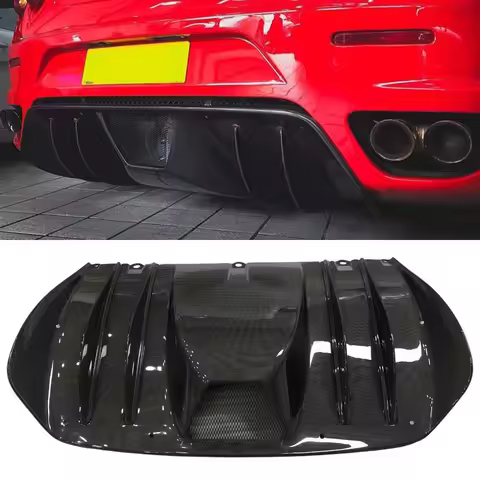 Real Carbon Fiber Rear Combat Diffuser Lip for Ferrari F430 Base/Scuderia/Spider 2005-2009