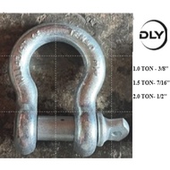 1.5 T - 2.0 Ton G209 Bow Screw Pin Shackle / Anchor Shackle