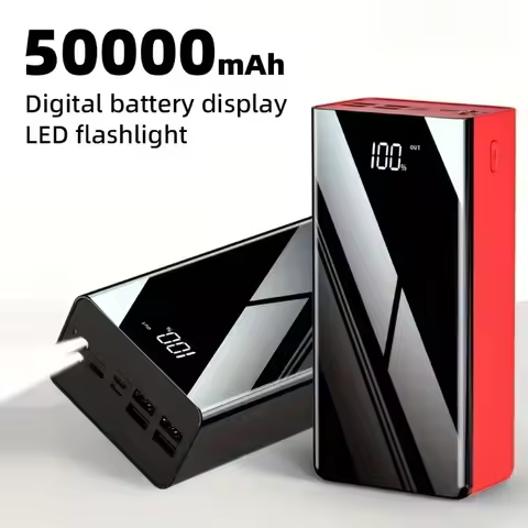 Power Bank 50000mAh Portable Fast Charging PowerBank 50000 MAh 4 USB PoverBank External Battery Char
