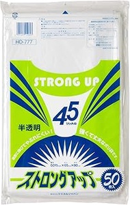 Chemical Japan HD-777 Garbage Bags, Translucent, Plastic Bags, Width 25.6 inches (65 cm), Height 31.