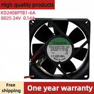 Original SUNON For KD2408PTB1-6A K 24V 3.4W 0.14A 8025 80*80*25mm 4900RPM 2pin Computer Blower Axial