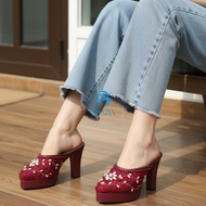 Ghazia - 332 Premium 10cm Heel Sequin Sandals for Elegant Wedding Invitations