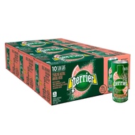 Perrier Pink Grapefruit Sparkling Mineral Water/Natural Mineral Water/ 10s Fridge Pack/ Fridge Pack - Case