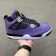 Nike Air Jordan 4 Retro Black Cat 紫色 男女同款