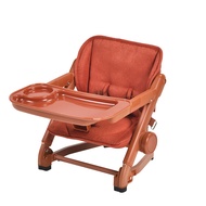 英國 unilove Feed Me 攜帶式寶寶餐椅 -輕奢色系 (椅身+沙發布)/ 南瓜橘