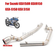 ♀Slip On For SUZUKI GSXR150 GSX S150 GSX150R GSXS150 Motorcycle Exhaust Escape Front Mid Link Pi sB