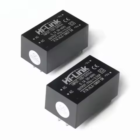 5pcs HLK-5M03 HLK-5M05 HLK-5M09 HLK-5M12 HLK-5M24 AC-DC 220V to 5V/3.3V/9V/12V/24V AC DC Mini Power 