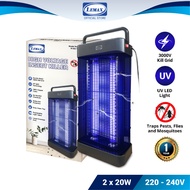 LEMAX 20W High Voltage Insect Killer (BLACK) UV Tube Mosquito Fly Trap Pembunuh Serangga 2X10W (IK-B