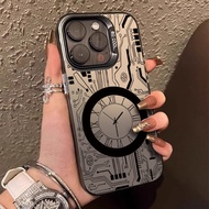 Luxury Circuit Pattern Phone Case Compatible For iPhone 16E 16 Pro Max 16 Plus 6 Plus 6S Plus landsc