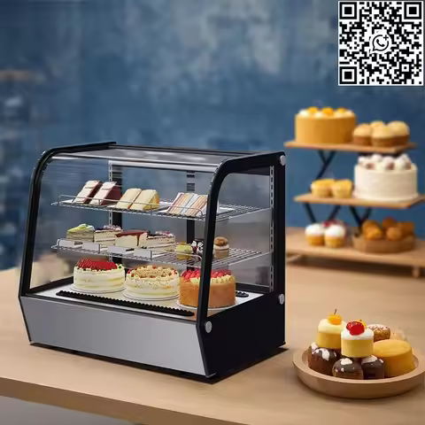 Customizable Desktop Refrigerated Cabinet Mini Table Top Display Small Chiller Counter for Cakes