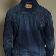 Jaket Jeans Pria Lea Jeans Original Blue Washing - Putih, S