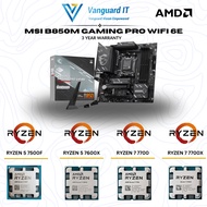 [MSI B850M GAMING PRO WIFI 6E] MATX AM5 MOTHERBOARD COMBO DEAL RYZEN 5 7500F/7600/7600X/9600X RYZEN 