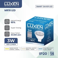 Luxen spotlight led Mr16 3W 3 Watt 220v 3000k, 4000k, 6500k