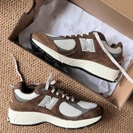 New Balance NB 2002R Retro Anti-slip Lightweight Low-Top Running Shoes Men Women Same Style Brown Gray