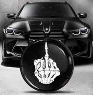 Biomar Labs Compatible with BMW Emblem 51148132375 Front/Hood/Trunk Tuning Badge Logo 82mm Skull EO 