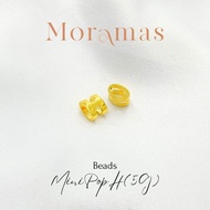 Moramas (5G) H Beads 916 Gold/(5G) Bead POP H Kosong Emas 916/H型串珠916金 #Gift #Charm