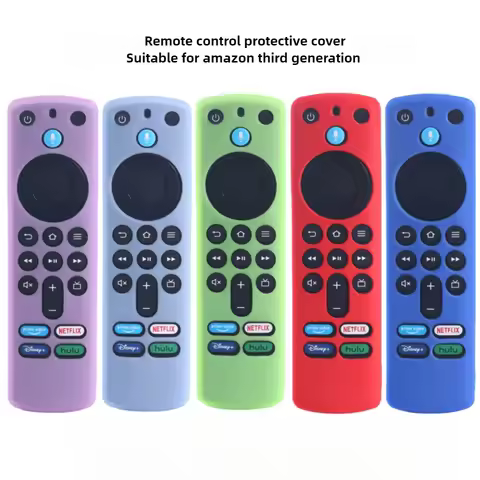 Silicone Protective Cover for Fire Stick 4K MAX 3rd Gen Remote Glow-in-the-Dark Anti-Drop Dustproof 