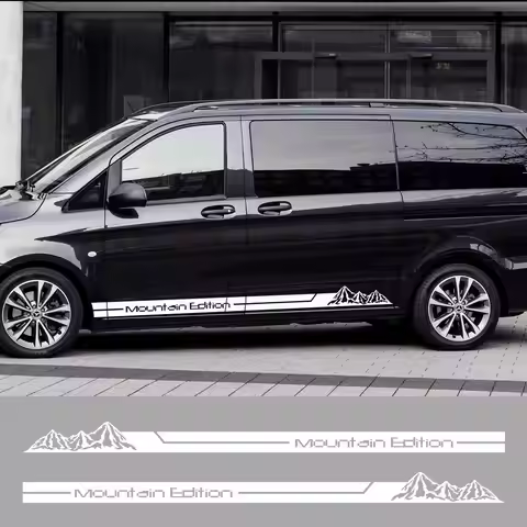 2Pcs Car Stickers For Mercedes Benz Vito V Class Viano W638 W639 W447 Marco Polo EQV Camper Van Viny