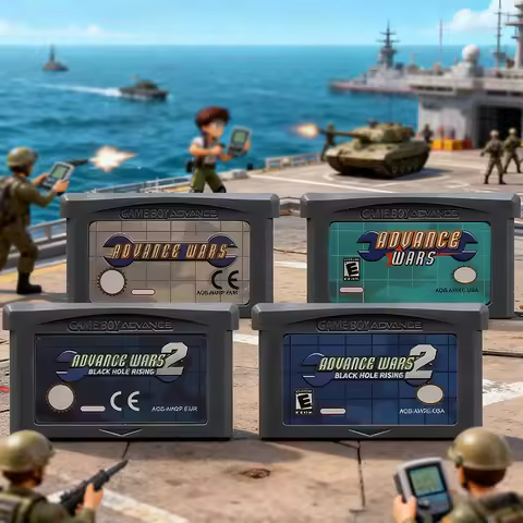 Advance Wars GBA Card 32 Bit Video Game Cartridge Console Card For Advance Wars 2 For GBA English Ve