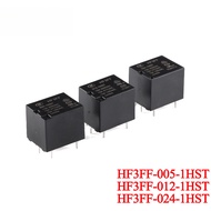 2pcs/1pc HF3FF/005-1HST 012-1HST 024-1HST JQC-3FF/024-1HST(555) 5VDC 12VDC 24VDC DC 5V 12V 24V 10A 4