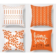 Pillow case40×40,45×45,50×50,60×60,70×70,Orange geometric Cushions cover,Square Throw pillow cover,H