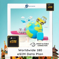 【eSIM Global 180】Global Orange 180 Countries & Region Travel eSIM Data I GoGo Roaming Travel eSIM