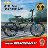 Sepeda BMX Anak Phoenix NP7755 Ban Warna 20 x 25" Steel
