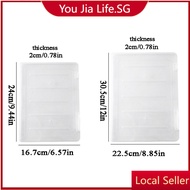 Transparent A4 folder file storage box office certificate storage box test paper storage box